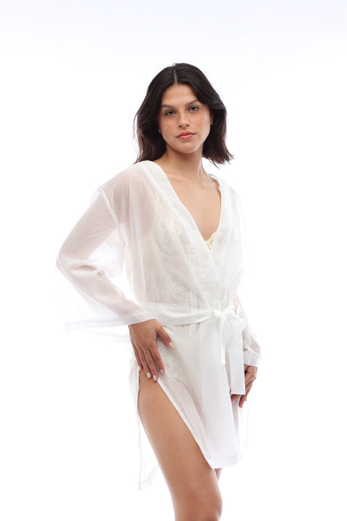 Robe Coração Costas Branco