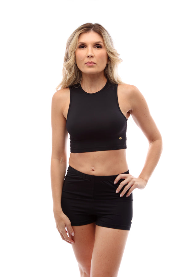 Regata Gola Redonda Preto